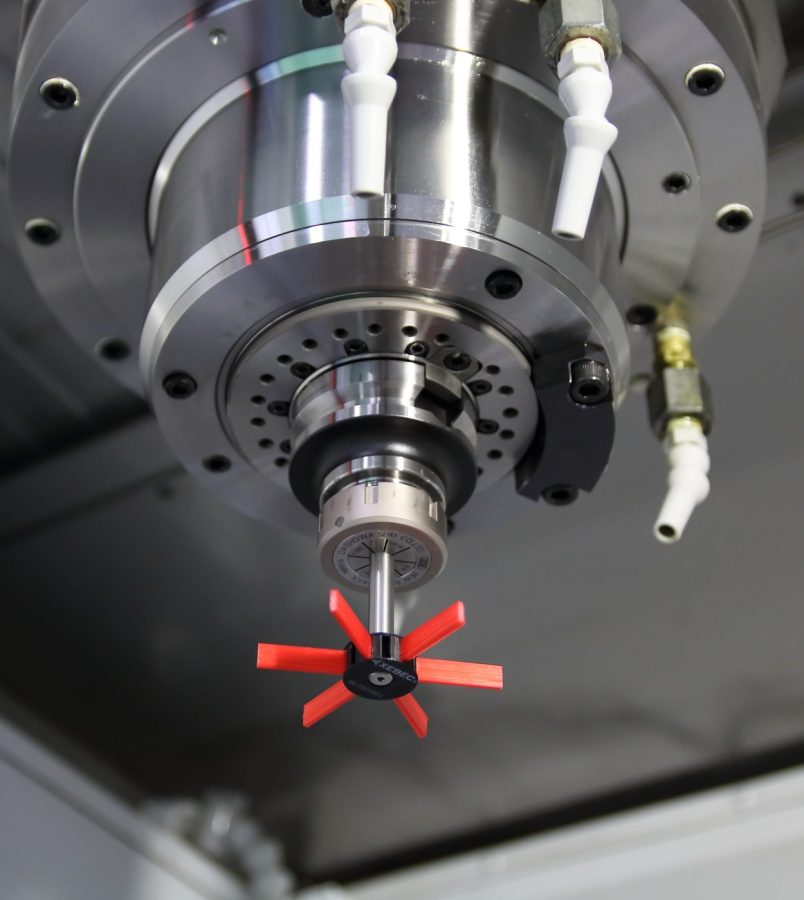 Xebec Wheel Brush mounted on MC